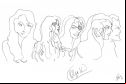 To The Wonder, Olga Kurylenko. Venice Film Festival. Sketch by Nesta.
