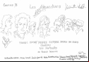 Cannes 75 Les Amandiers -Forever Young press conference with Valeria Bruni-Tedeschi, Louis Garrel, and team sketch by Nesta 2022