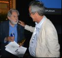 David Puttnam and Bruno Chatelin, former colleagues at Sony