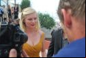 Kirsten Dunst arriving at the palais