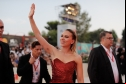 Scarlett Johansson in her dazzling Celine red dress
