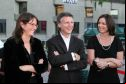 Ursula Meier, réalisatrice et Armand Lafond, distributeur du film HOME