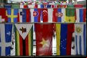 Les drapeaux des pays représentés au Festival