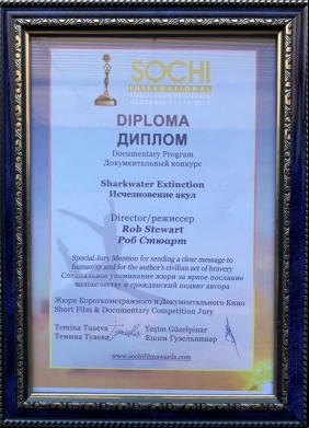Sharkwater Extinction Sochi Award