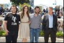 Jack Black (Po), Angelina Jolie (Tigress) and Dustin Hoffman (Shifu) dazzle the crowds at a photo call in Cannes,  to cele